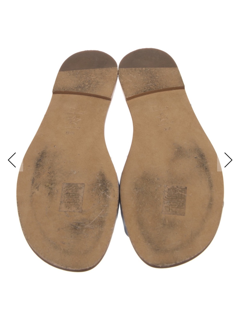 Dior Baby Blue Leather & Canvas Logo Slide Sandals - Picture 2 of 3